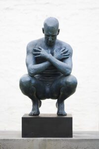 CROUCHING MAN BLUE 3