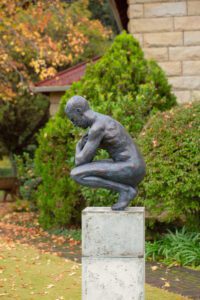 Crouching Man modern sculpture art
